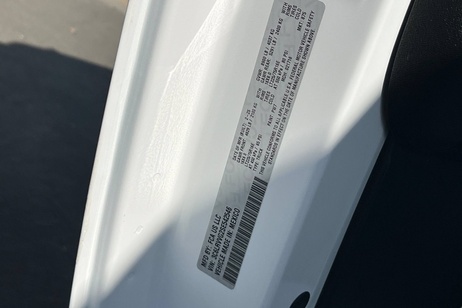 2025 RAM ProMaster Cargo Van Tradesman