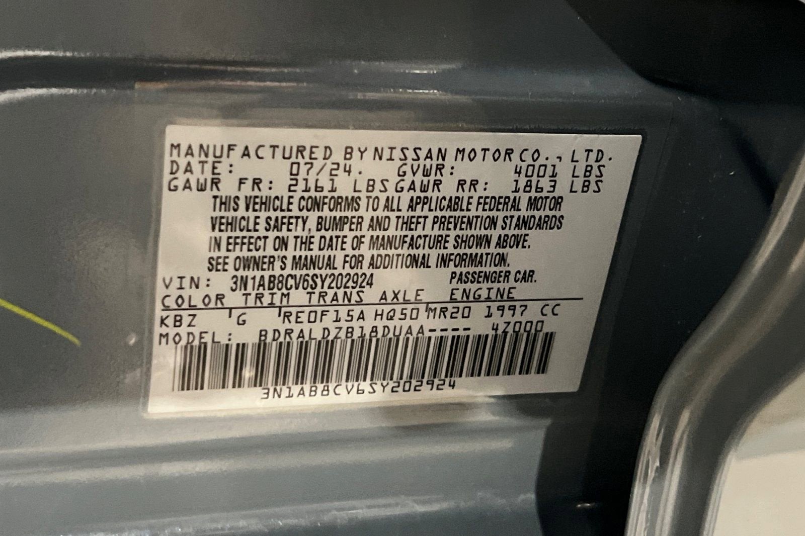 2025 Nissan Sentra SV