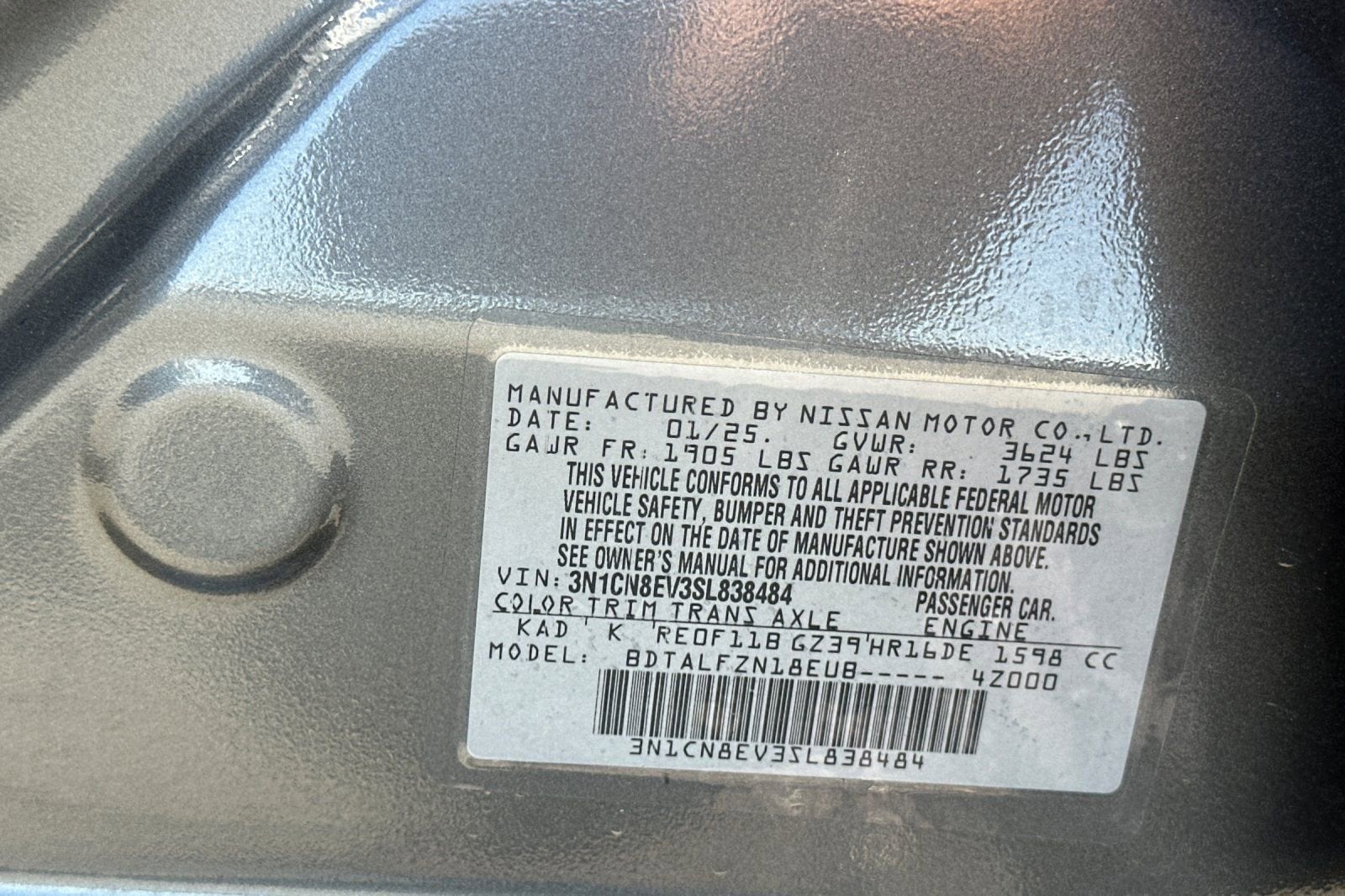 2025 Nissan Versa SV