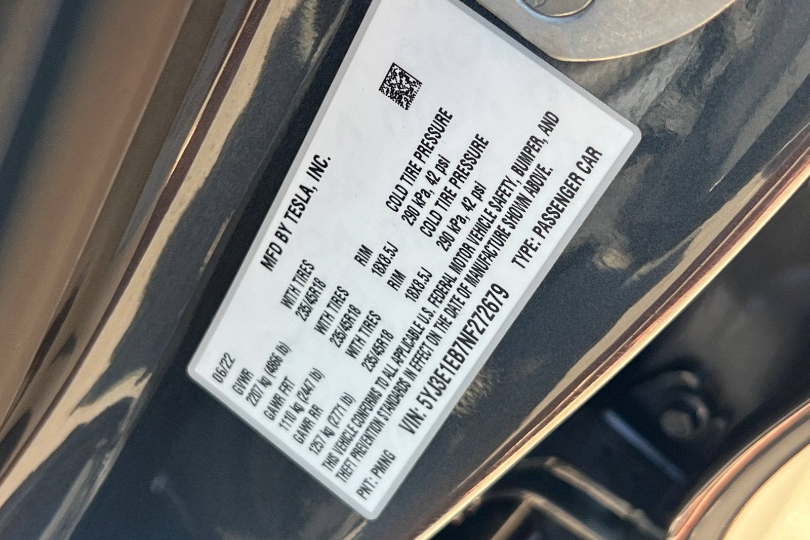 2022 Tesla Model 3 Long Range