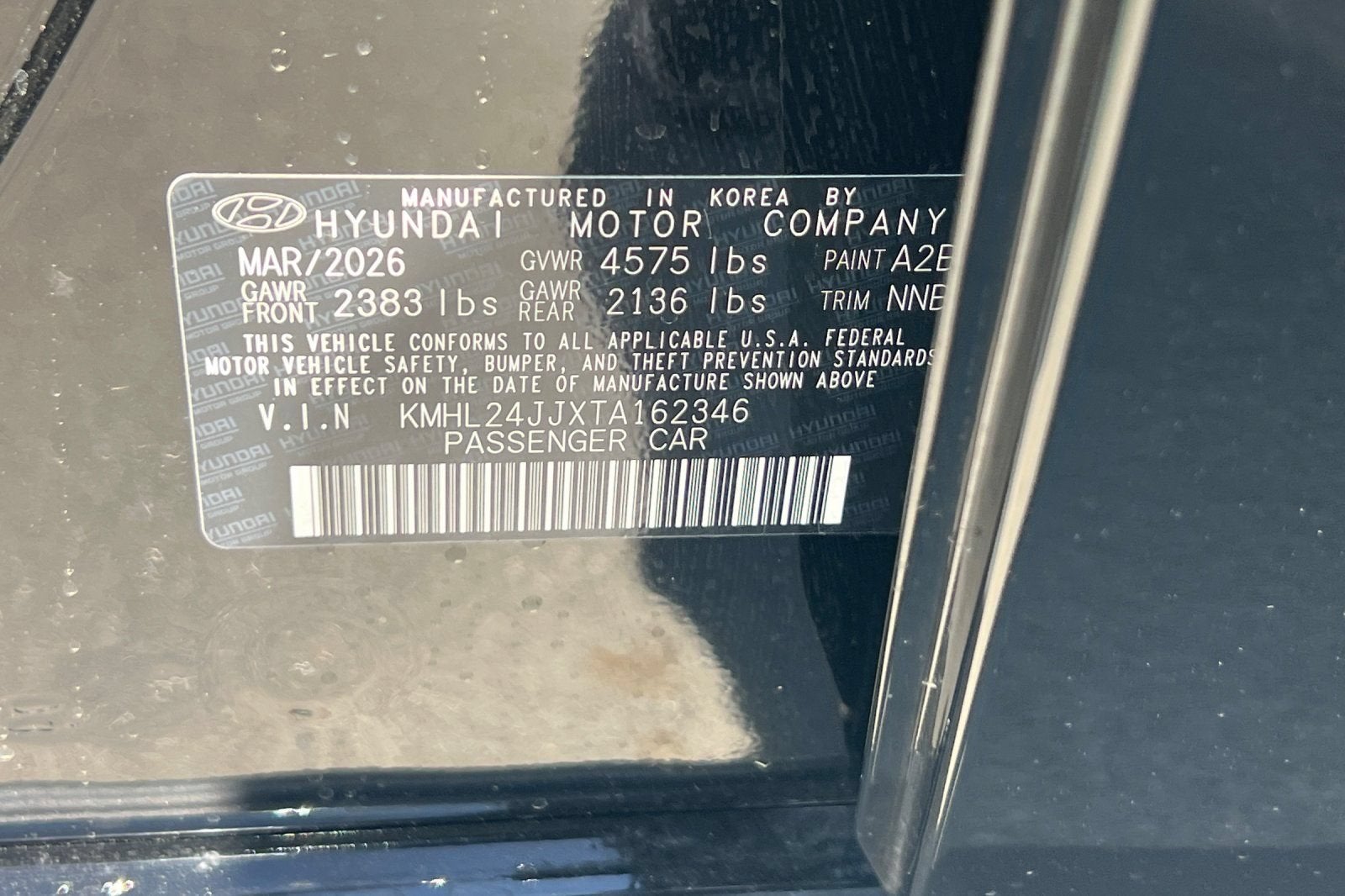 2026 Hyundai Sonata Hybrid Blue