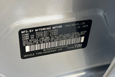 2024 Mitsubishi Mirage ES